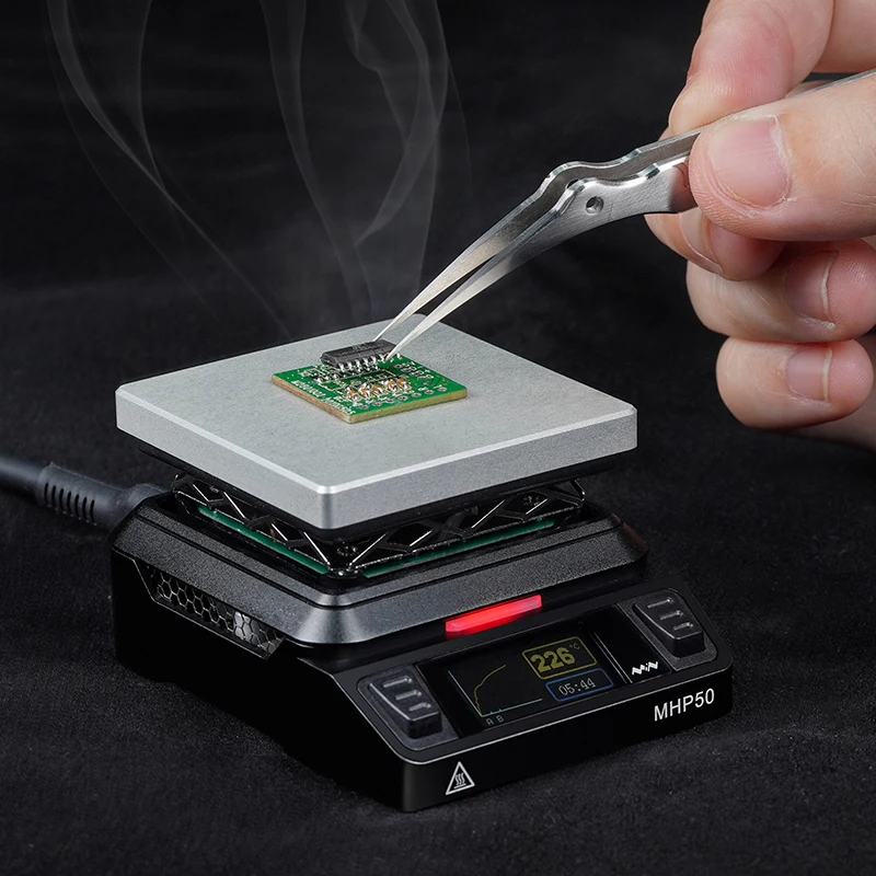 Miniware Mhp50 MiNi Hot Plate BGA Preheater Preheating Rework Station PCB Board Soldering Desoldering Heating Plate Repair Tool