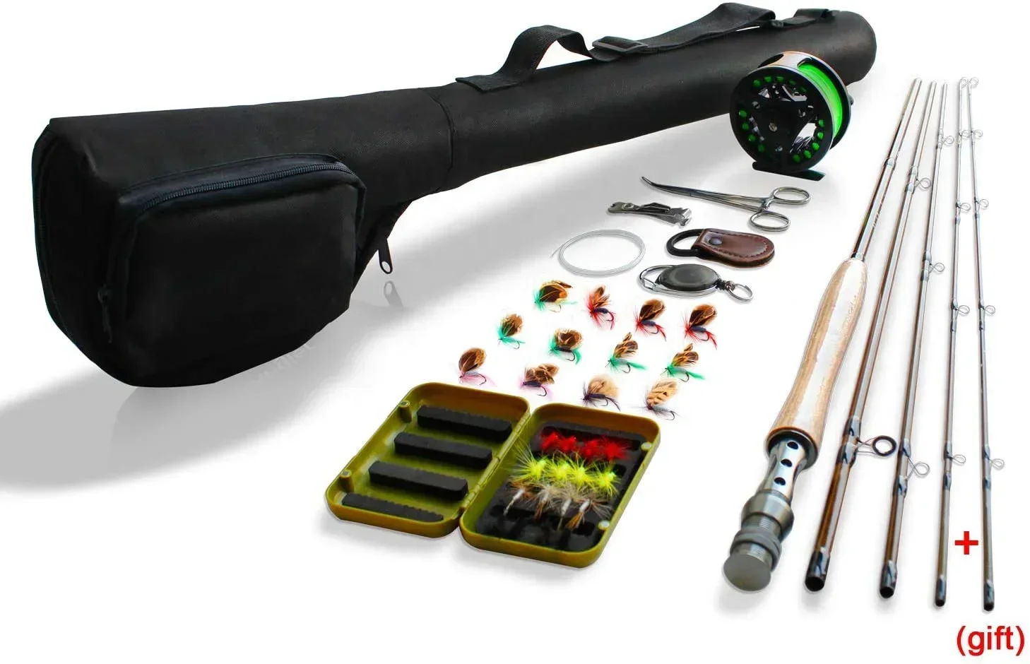 Original brand new！Hot Sale Portable Fly Fishing Rod Set 2.4 Meters High Carbon Combination