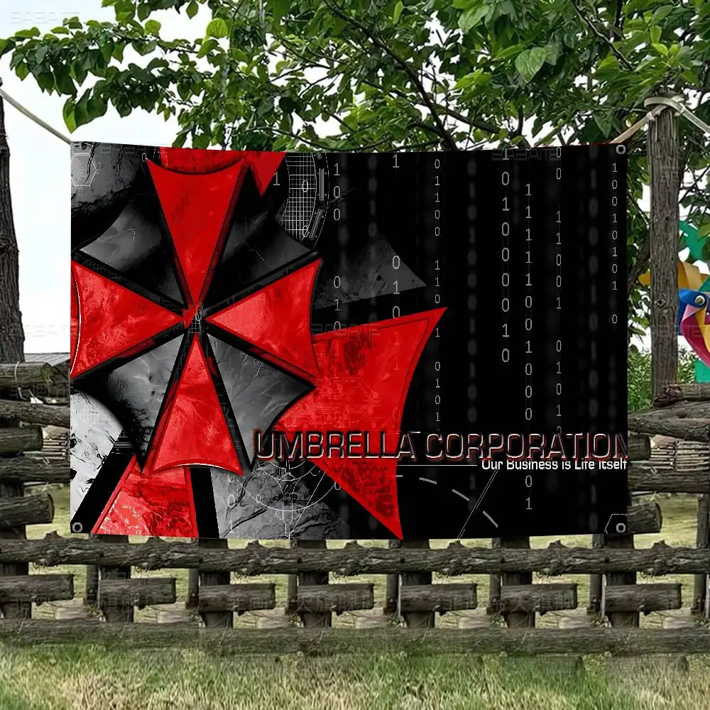 GAME E-Evils Cool R-Resident Banner INS Style Outdoor Party Decoration Atmosphere Flag