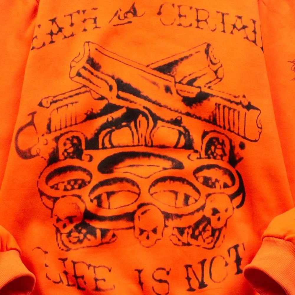 New Autumn And Winter Fashion Trend Dark Style Y2k Hooded Sweatshirt Unisex American Street Casual Loose High Quality Hoodie Men