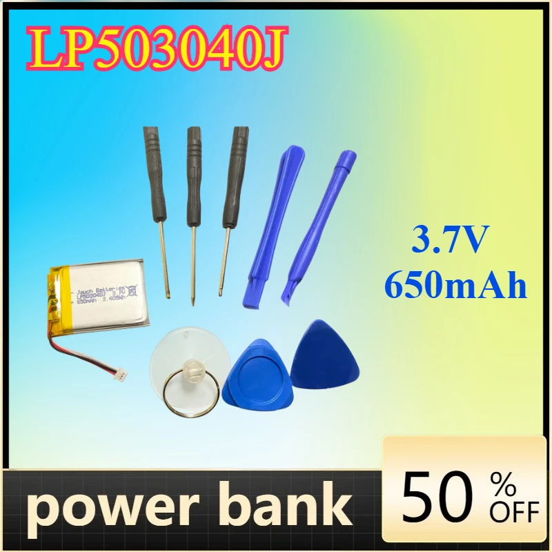 

LP503040J Battery for IPOD Mini 4GB EC003 EC007 A1051 3.7V 650mAh