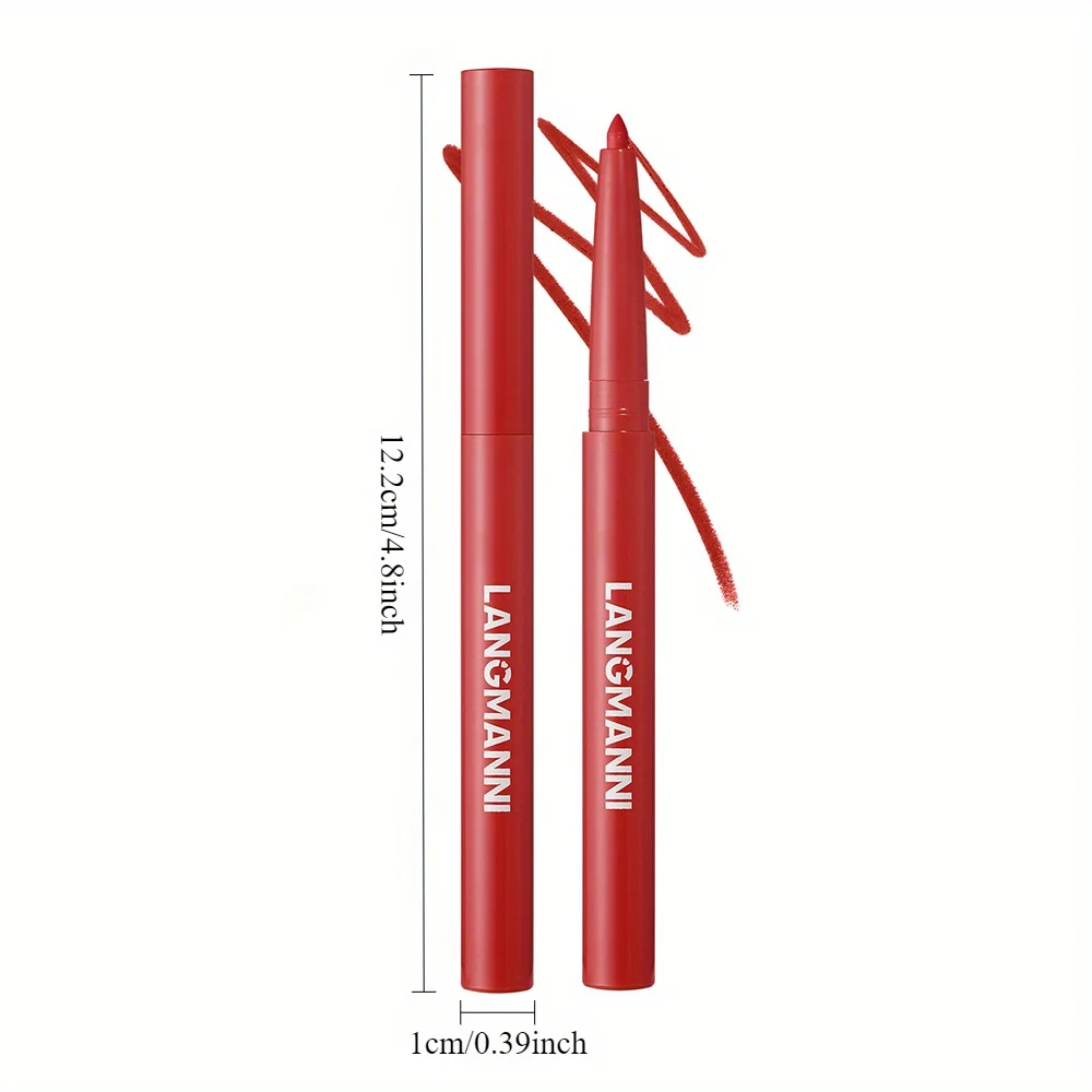 Delineador labial fosco à prova d'água de longa duração copo antiaderente batom caneta contorno linha labial