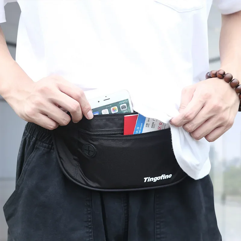 Women Men Travel Money Belt RFID Blocking Running Waist Bag Unisex Fanny Pack Wallet Waterproof pochete pochete masculina