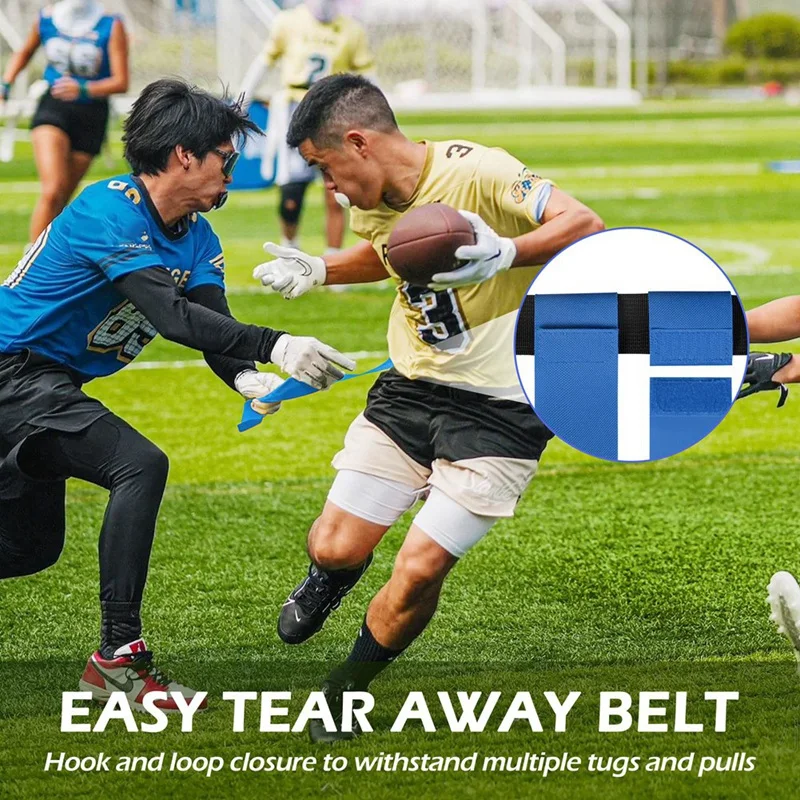 Flag Football Belts Set 14 Player Adjustable Flag Football Set Kit For Sports Training Competition