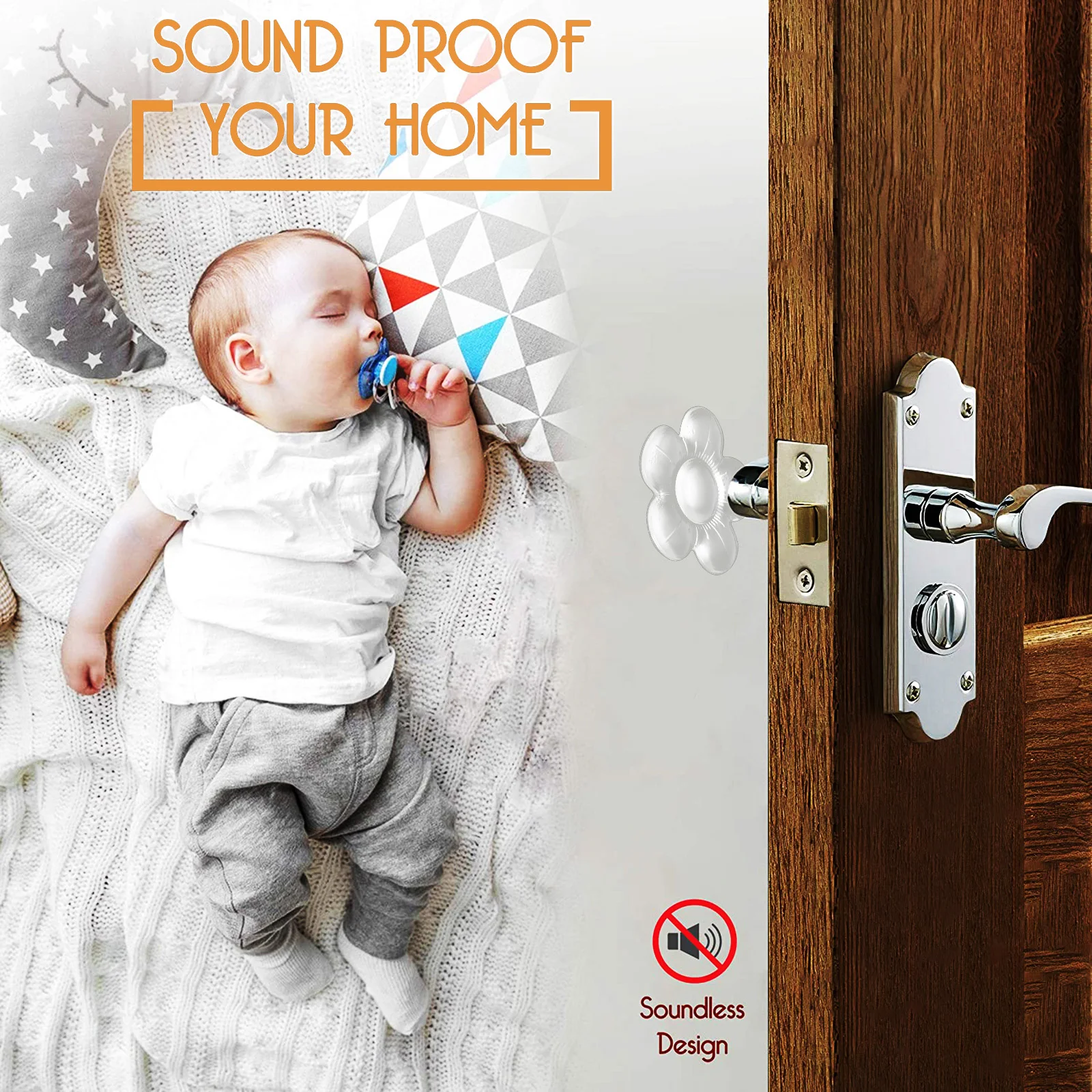 6 個の透明なシリコンドアバンパー自己粘着式アンチスラムパッド家庭用家具壁プロテクタードアノブ衝撃吸収