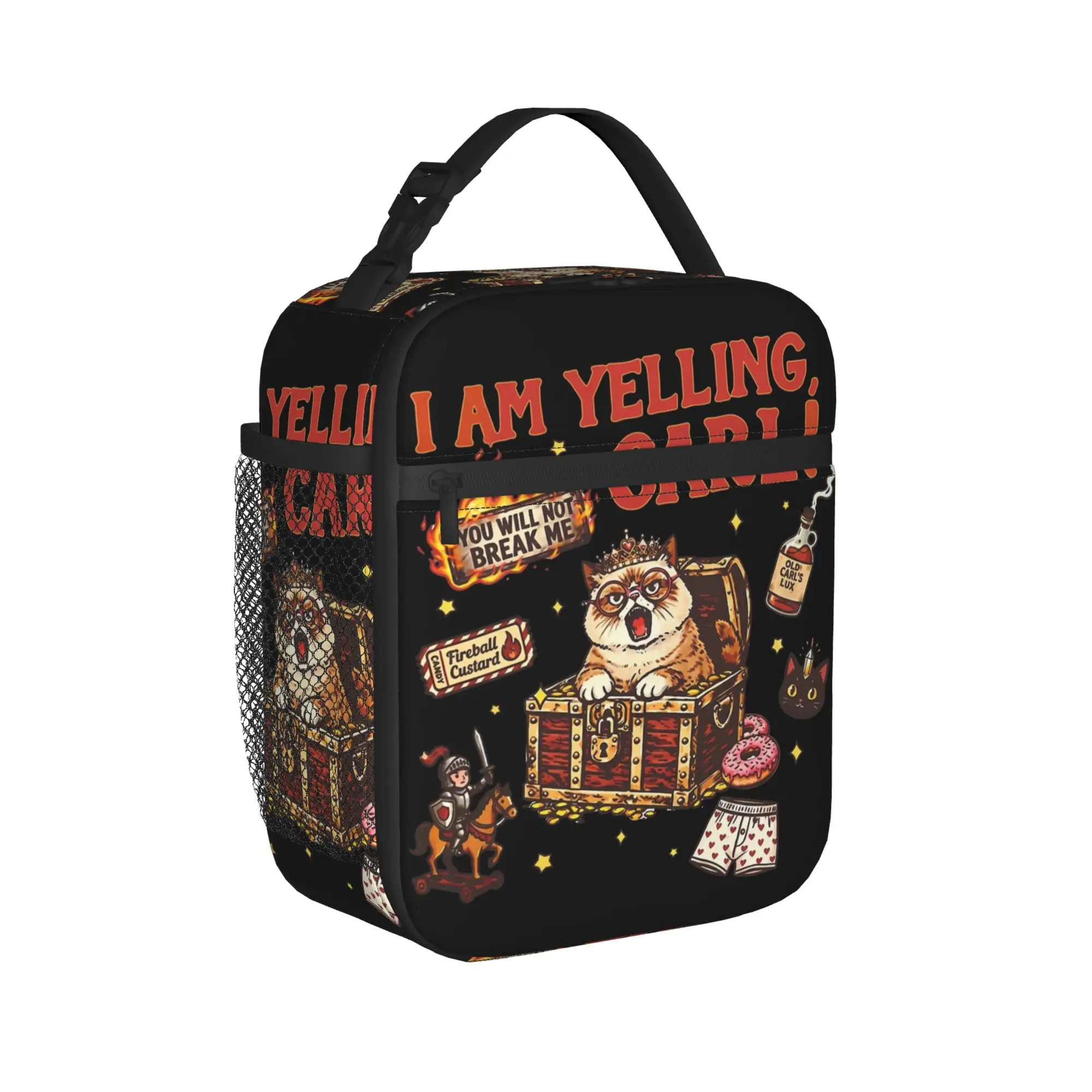 Dungeon Crawler Carl Thermal Insulated Lunch Bags for Picnic  Portable Food Container Bags Thermal Cooler Lunch Box