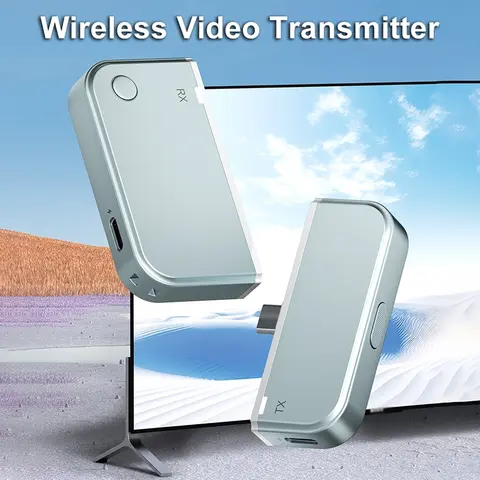 50M Type C Compatible Wireless Video Transmitter Receiver Extender Adapter TV Stick Dongle for Laptop PC Phone TV Monitor