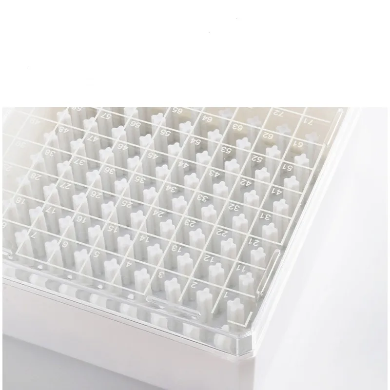 Freezing Storage Box Low-temperature Resistant Plastic Freezing Storage Box 25 81 100 Grid Laboratory Sample Box