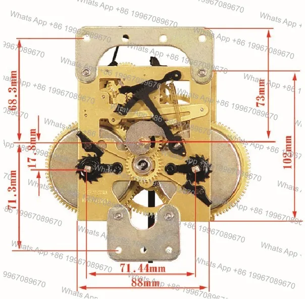 Clock Movement Accessories Old-Fashioned Mechanical Winding Floor Wall Table Clock Full Copper