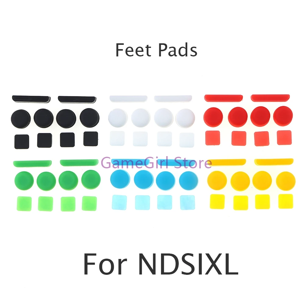 1set Front and Back Housing Shell Screw Feet Cover for NDSi XL LL Screw Rubber Pads for NDSIXL LL