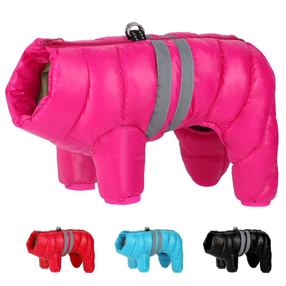 Waterproof Dog Winter Clothes Thicken Warm Dog Jacket Coat Reflective Pet Clothing Yorkies Outfit For Small Medium Large Dogs