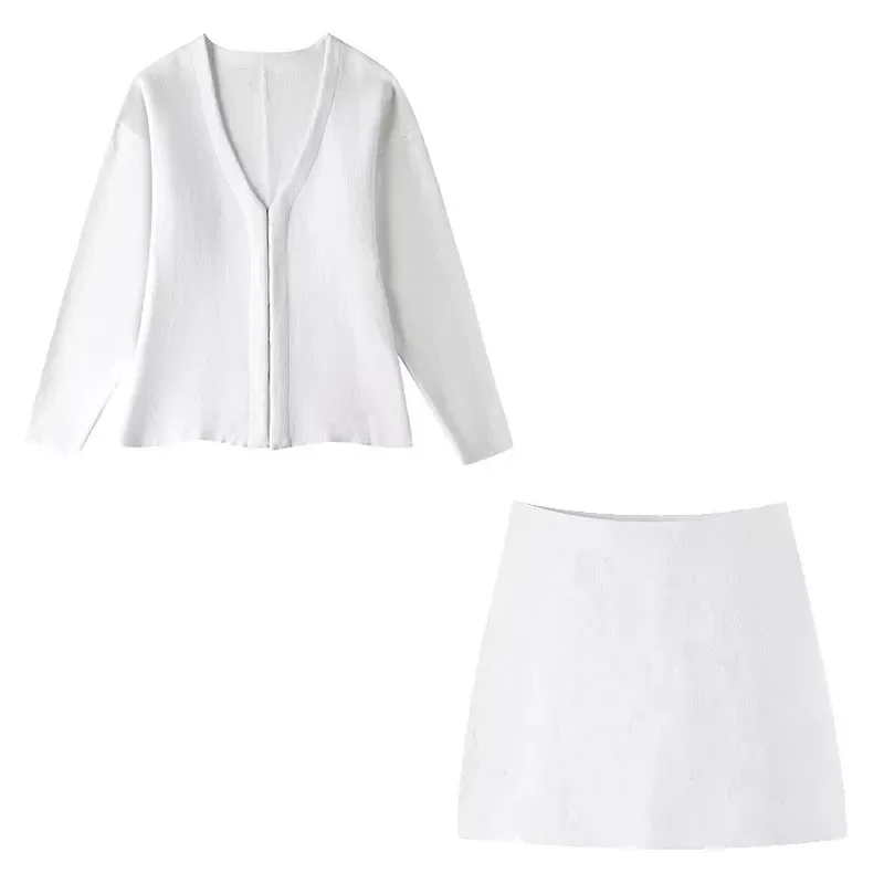 Conjunto de 2 piezas de moda para mujer, chaqueta con una botonadura y falda Midi de cintura alta con cremallera trasera Vintage, conjunto de faldas elegantes para mujer