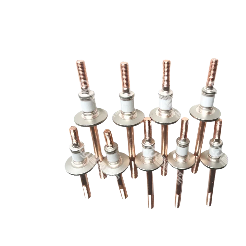 Ultra-high Vacuum Electrodo Seal Soldadura de Alta Tensão Isolante Seal Através de Cerâmica Chumbo Feedthrough Kf25