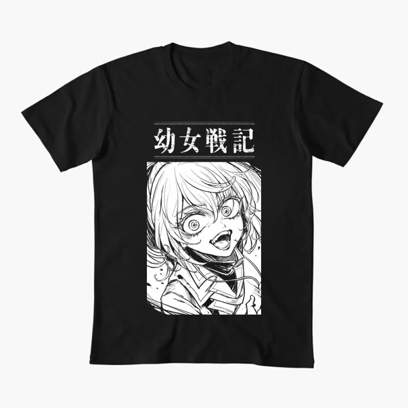 

Saga Of Tanya The Evil 0429 Tanya Degurechaff Anime Gift t shirt Youjo Senki Manga tee Short-sleeve Y2K Clothes All size Tops