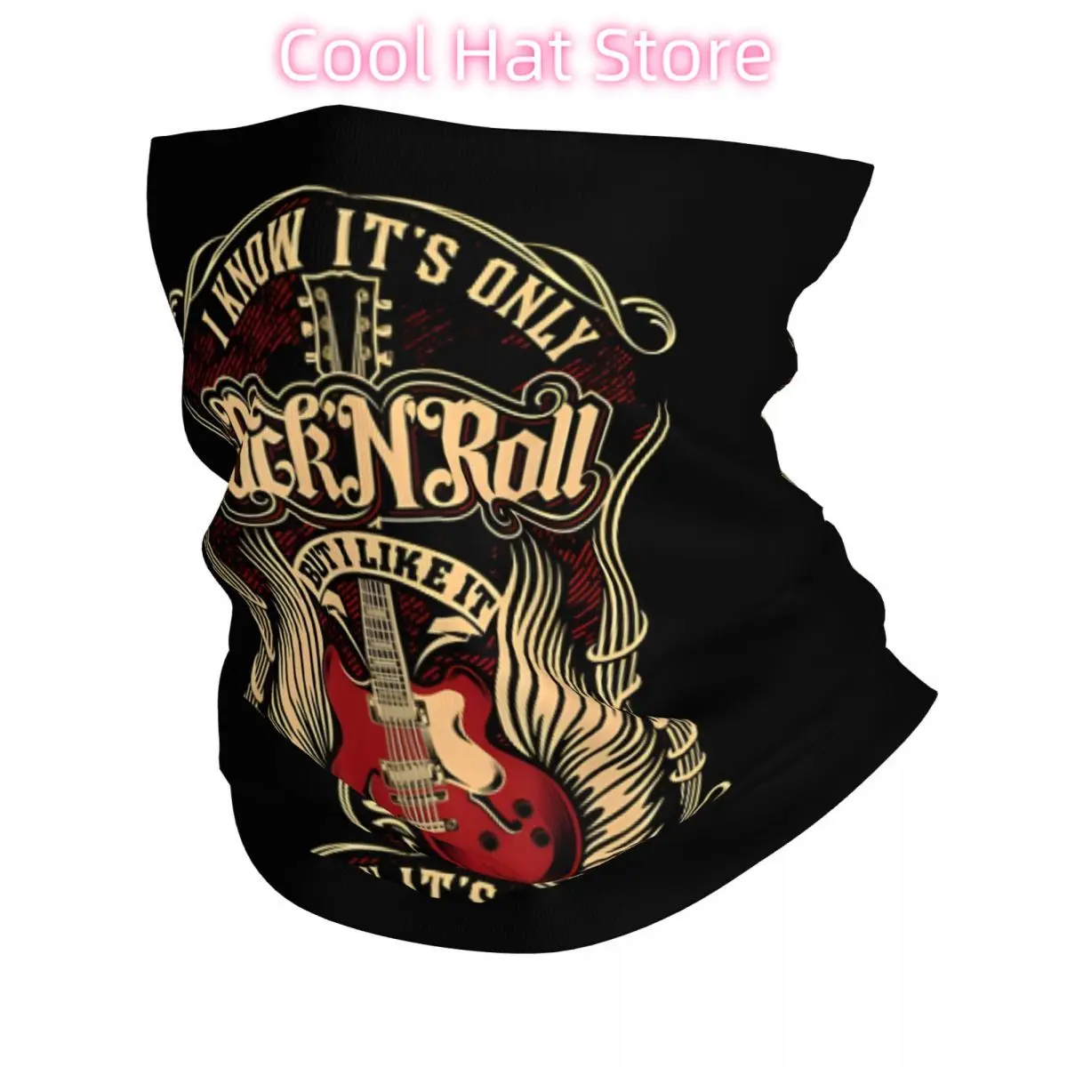 

I Know It's Only Rock'n'roll Bandana Neck White Scarf Multi-use Headwear Fishing Unisex Adult Winter