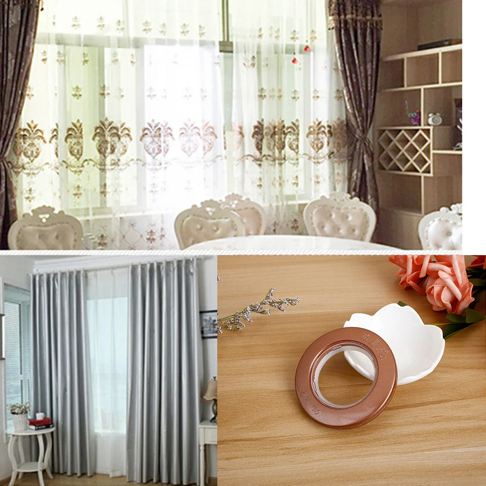 

85pcs Curtain Rings For Shower Bedroom Living Room Home Decor Metal Drapery Rings With Eyelet Smooth Finish Modern Style