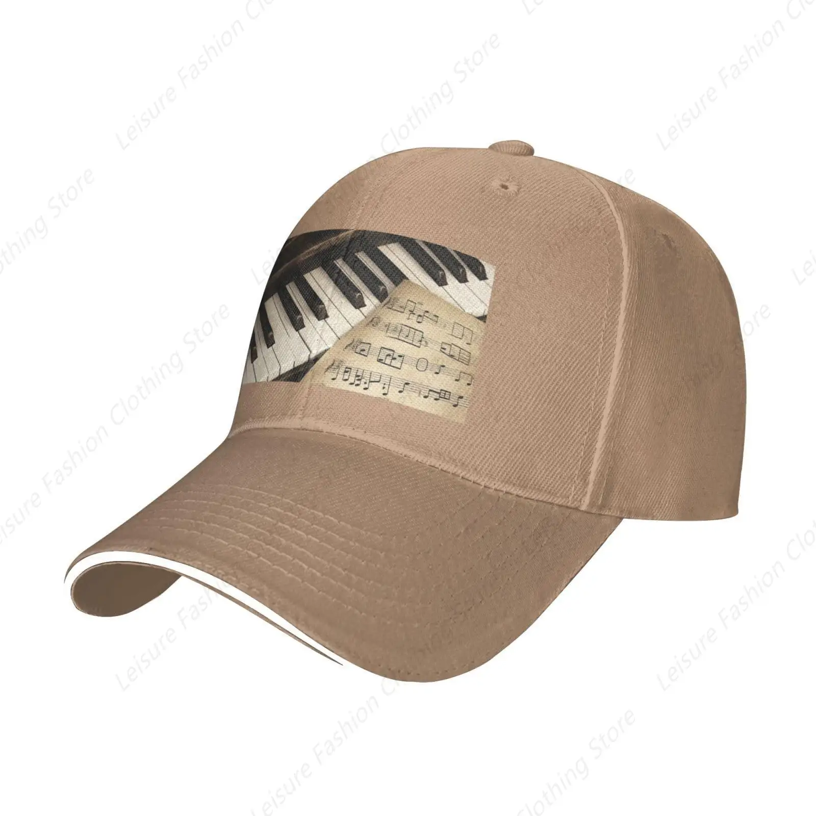 

Note and Piano'S Keys printed casquette Trucker Hats Baseball Cap