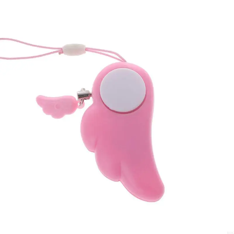 W89C 개인 보안 경보 키 체인 90dB 끈이있는 전자 자기 방어 경보