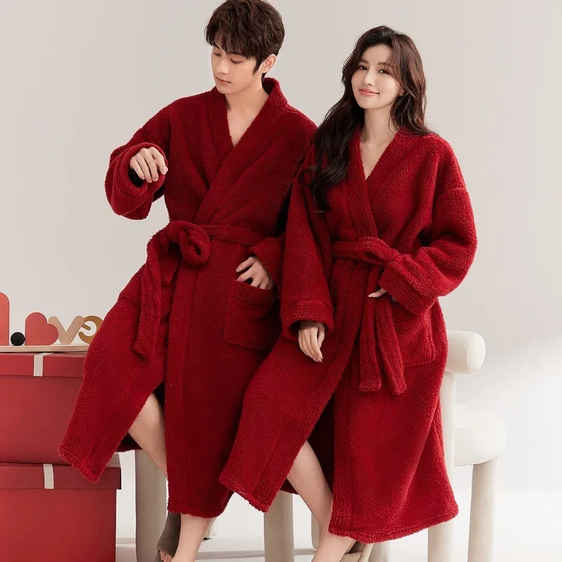 

Мужские и женские ночные рубашкиОсенне-зимние с плотной фланелевой и бархатом. Свадебный халат для пары. Длинное утреннее платье.