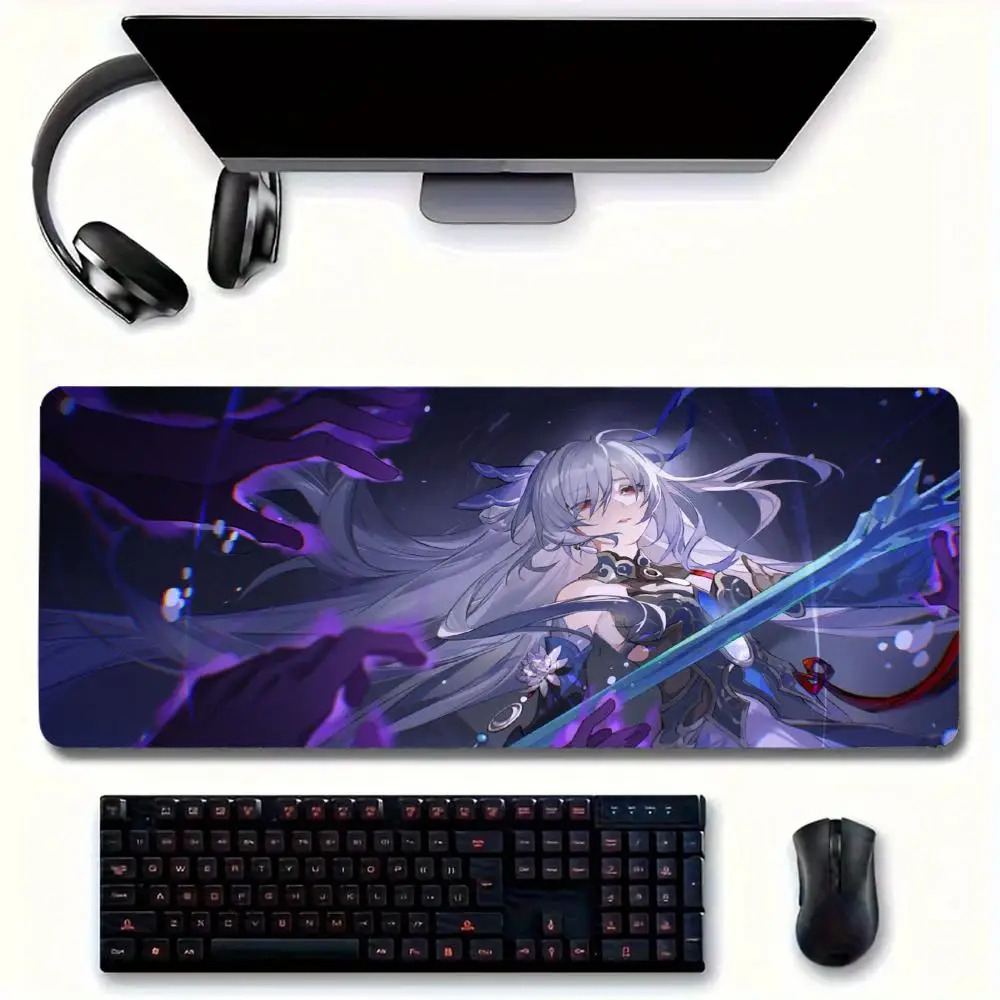 Hot Game H-Honkai Mouse Pad Large mouse pad for home office Waterproof leather desk pad for gamers Computer mouse pad Keyboard p