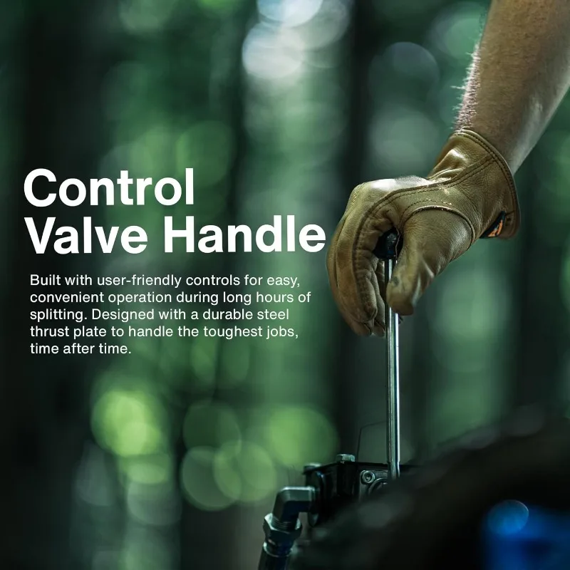 Log Splitter Portable 20 Ton Rapid Auto Return Ram System Bucher Gear Pump 7HP Engine Horizontal Full Beam