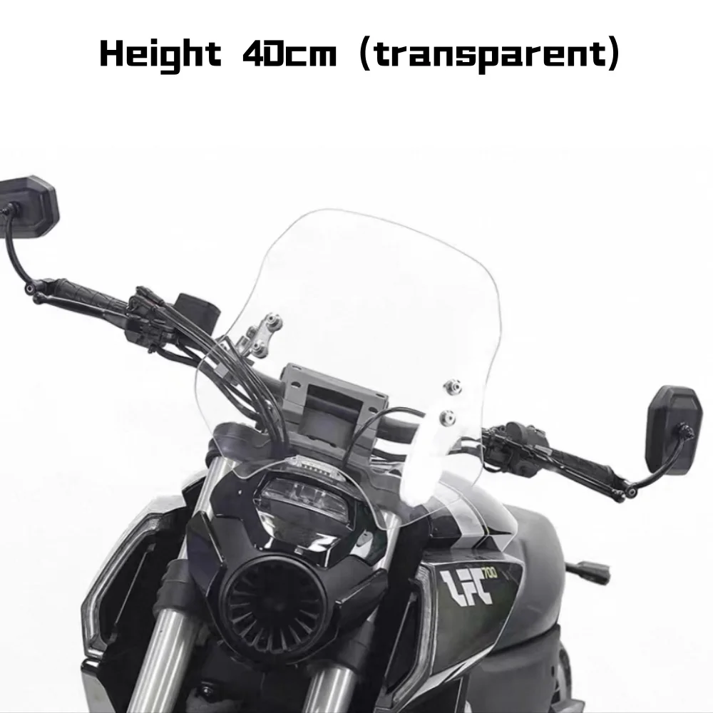 Parabrisas grueso y regulable en altura modificado para accesorios de motocicleta Benda LFC700.