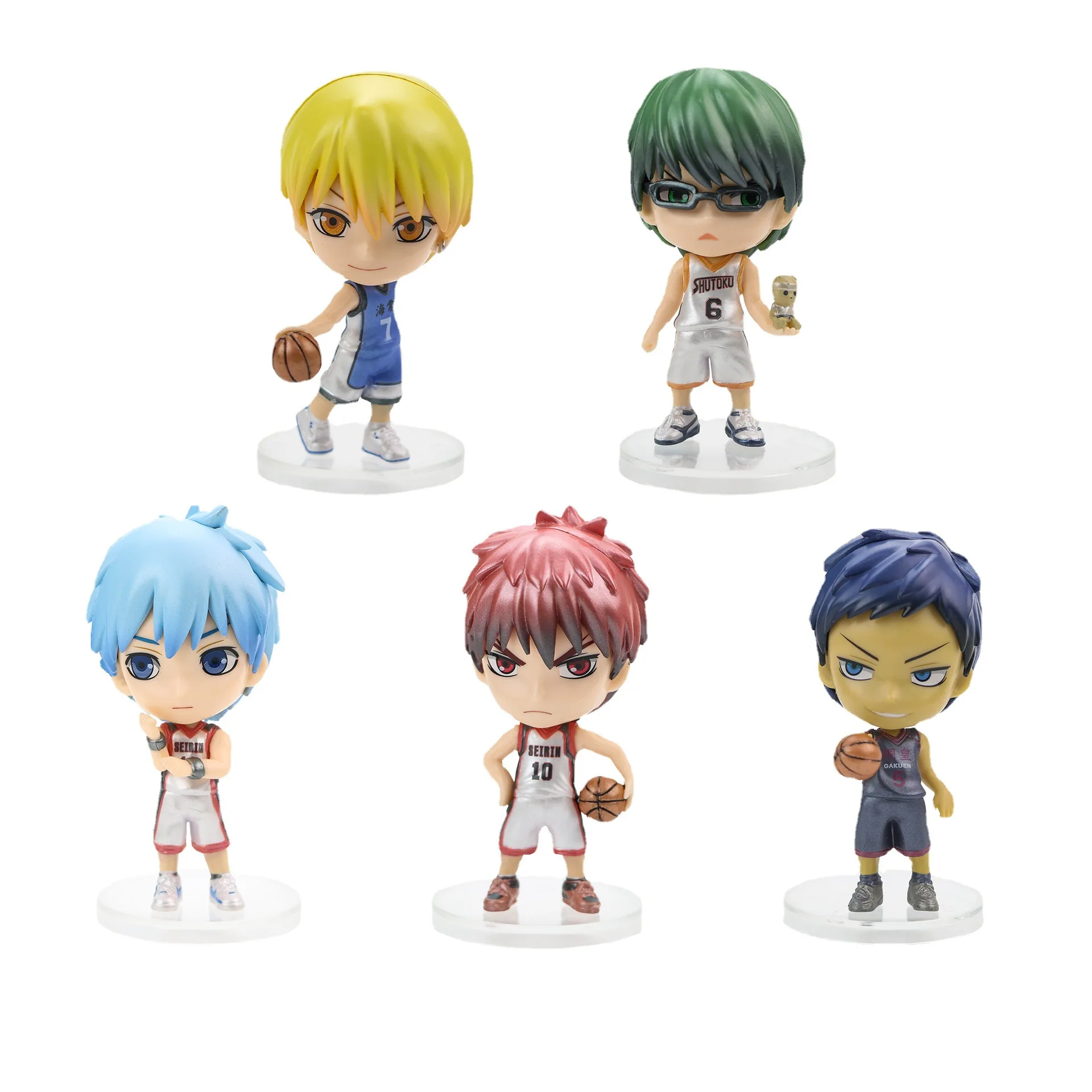 10CM Anime Kuroko's Basketball Figure Kagami Taiga Aomine Daiki Kise Ryota Midorima Shintaro Kuroko Tetsuya Anime Model Toys PVC