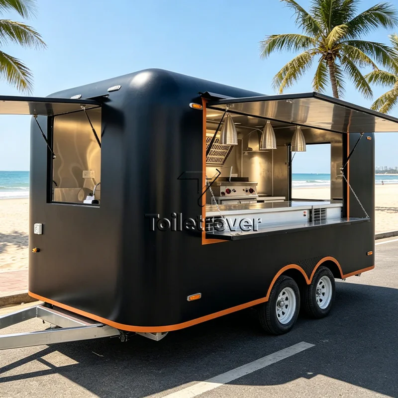 

Outdoor Food Cart Street Lunch Kiosk Coffee Carts Mobile Food Trailer Food Truck Manufacturing for Outdoor Use