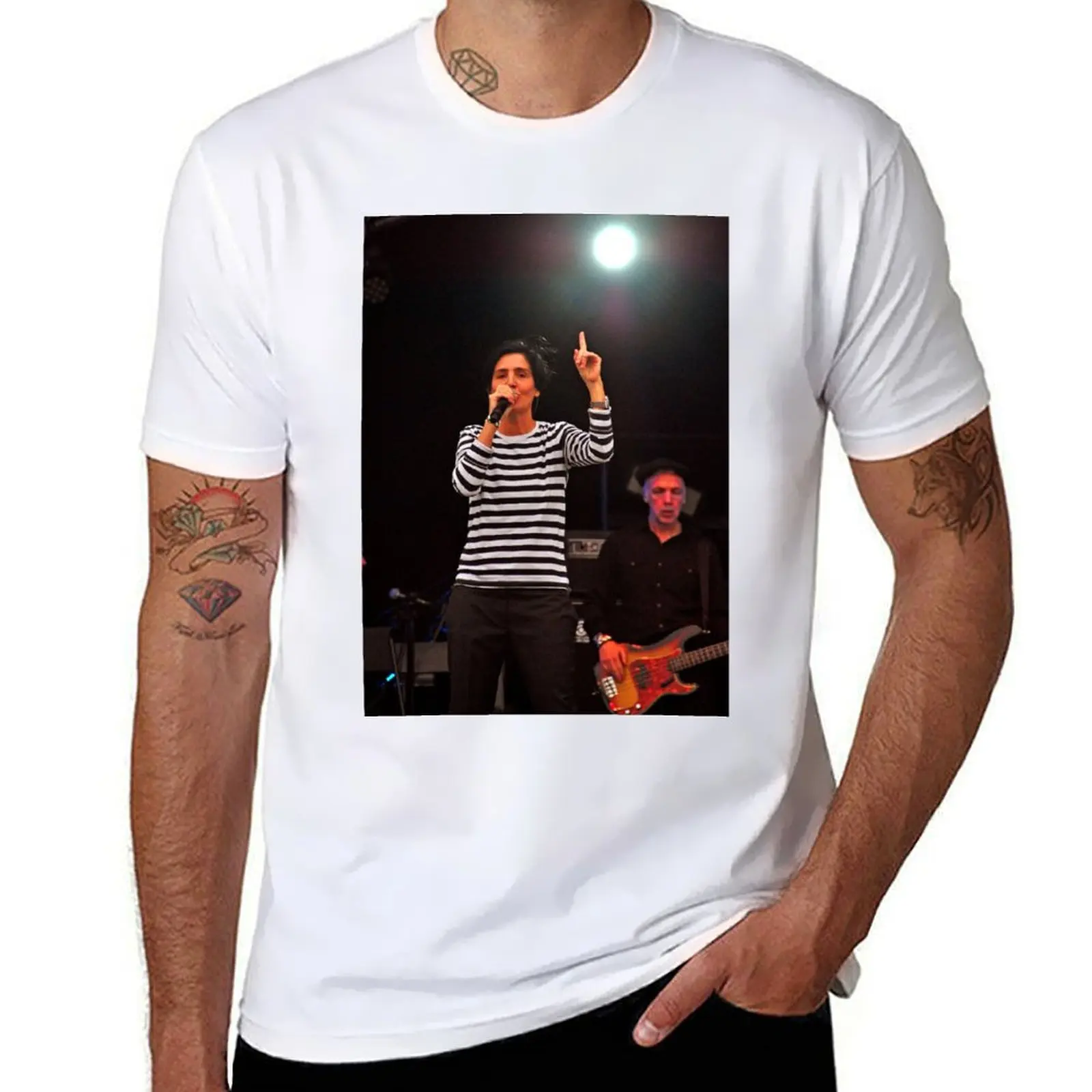 

Футболка Sharleen Spiteri Performing Live With Texas, мужские облегающие футболки с аниме, футболка