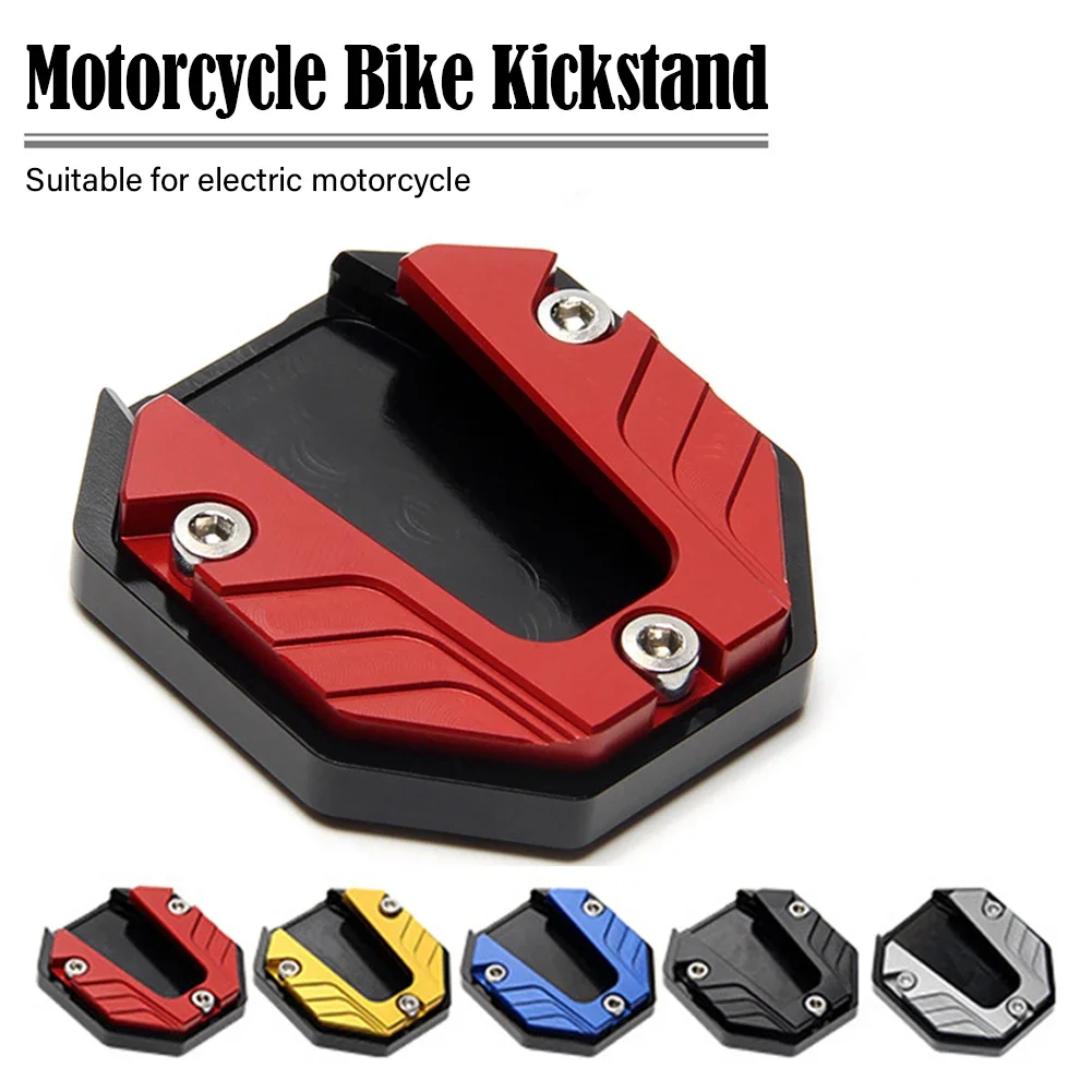 Motorcycle Bikes Kickstand Extender Foot Side Stand Extension Foot Pad Support Plate Anti-skid Base Motorcycle Accessories