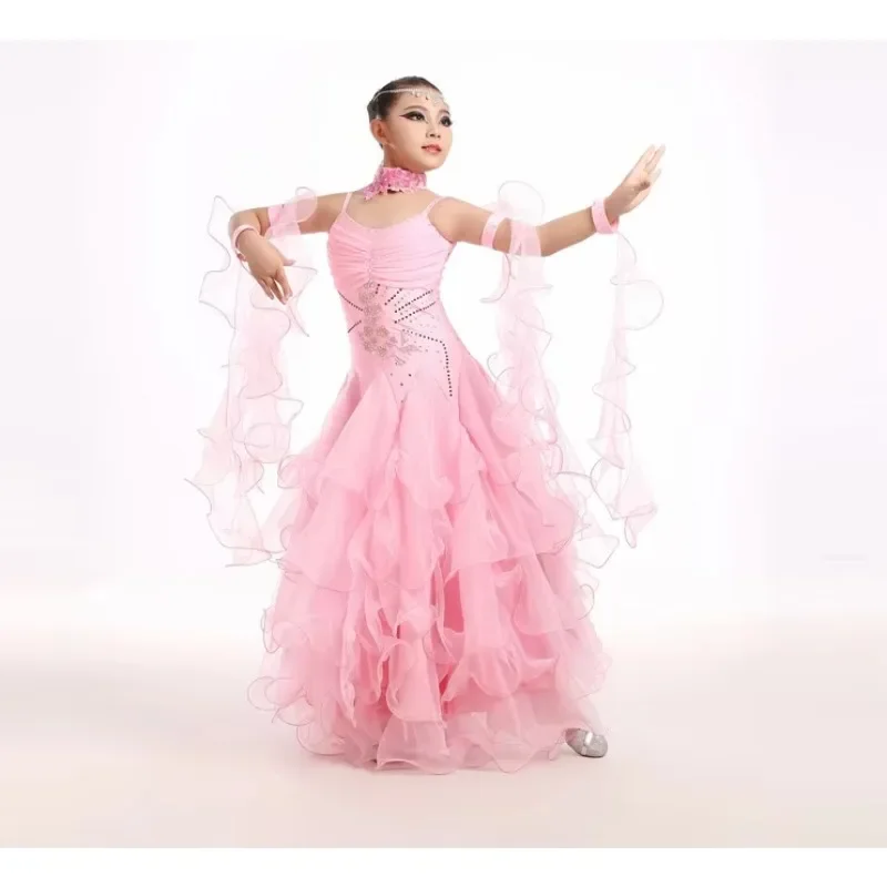 새로운 여자 볼룸 댄스 드레스 표준 볼룸 댄스 스커트 Ladin 드레스 Vestido De Formatura Waltz Dance Dress