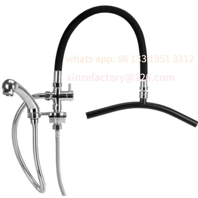 

Special water circulation head for shampoo bed basin, water treatment device for shampoo bed basin, shower sprayer, curved pipe