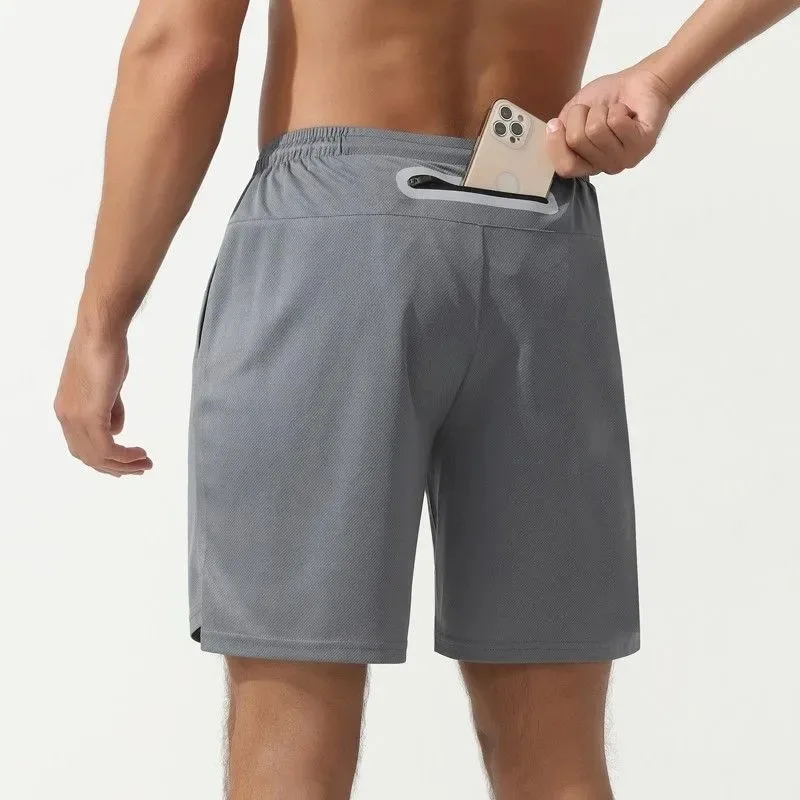 

Мужские шорты для бега 2-в-1, 5 дюймов, быстросохнущие, с подкладкой, для марафона, тренировок в спортзале, спортивные шорты