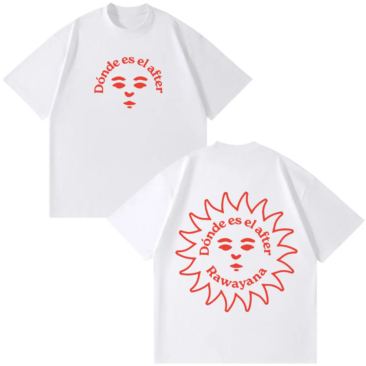 Rawayana: Wo ist das After? Album Merch T-Shirt für Herren und Damen, modisches T-Shirt, Sommer, kurzärmelig, Baumwolle, locker, übergroß – Detail 5