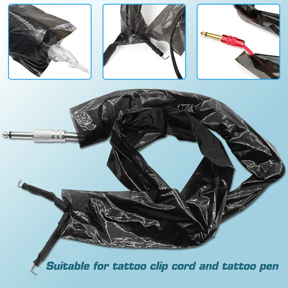 Emalla-saco plástico descartável para máquina de tatuagem, capa para caneta e caneta, acessórios de tatuagem, 125 unidades/caixa