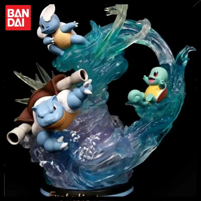 Anime Pokemon Evolution Eevee Figures Squirtle Raichu Mewtwo Dragonite Venusaur Gengar Illuminous Figurine Pvc Statue Model Toy