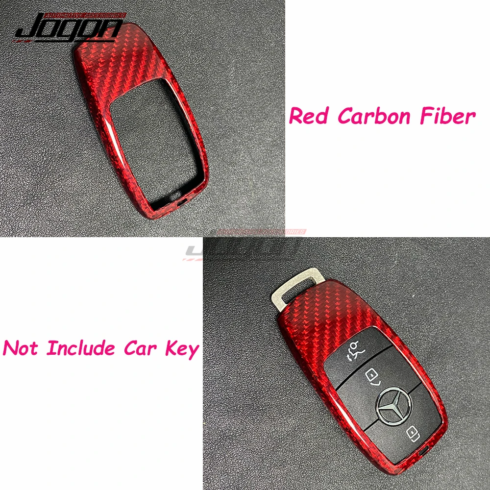 Carbon Fiber Car Smart Key Remote Entry Fob Keyless Case Cover For Benz A C E GLE CLA Class W177 W205 W213 V167 C118 2017-2020