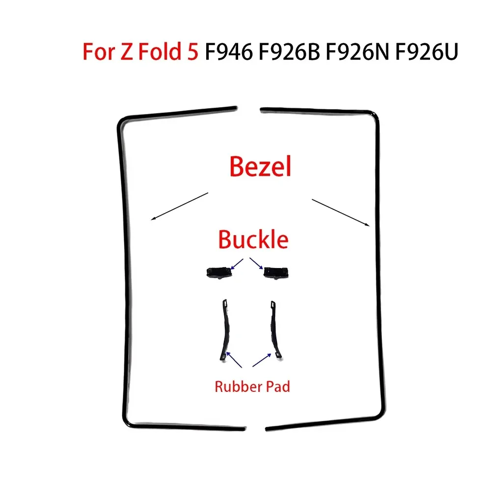 5 مجموعات Novecel الإطار الأوسط الإسكان الحافة + مشبك ربط لسامسونج غالاكسي Z أضعاف 3 4 5 6 7 الوجه 3 4 5 6 F7410 F7310 F9460 قطاع