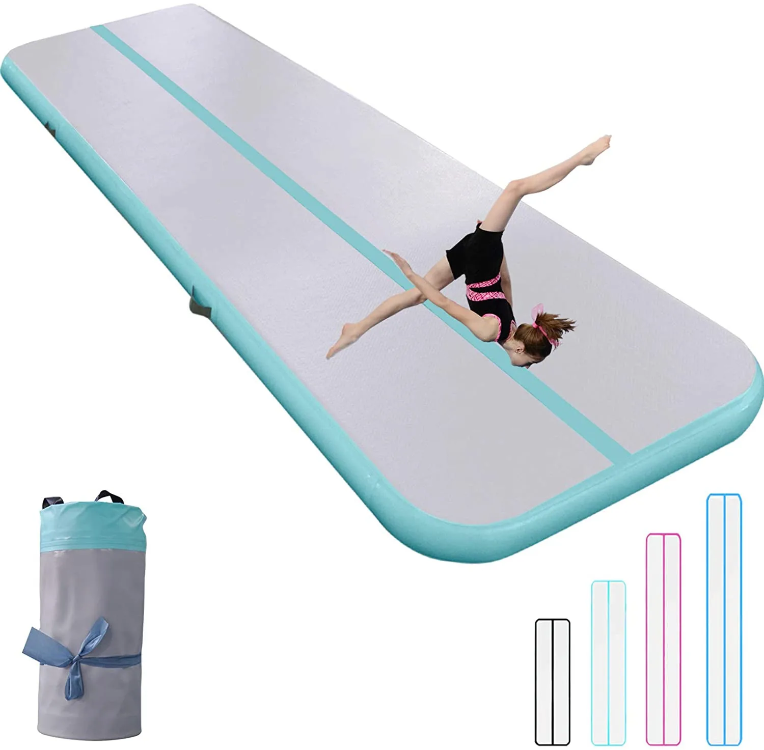 Envío Gratis 7x1x0,2 m pista de aire al aire libre gimnasio inflable estera de Yoga práctica suelo gimnasia en venta