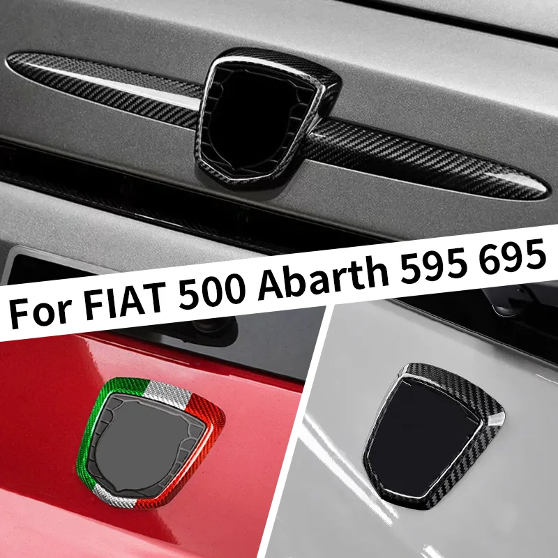 

Для Fiat 500, Abarth 595, 695: Накладки на передний и задний логотипы из настоящего сухого карбона (12-23) – Декоративный обвес для тюнинга кузова