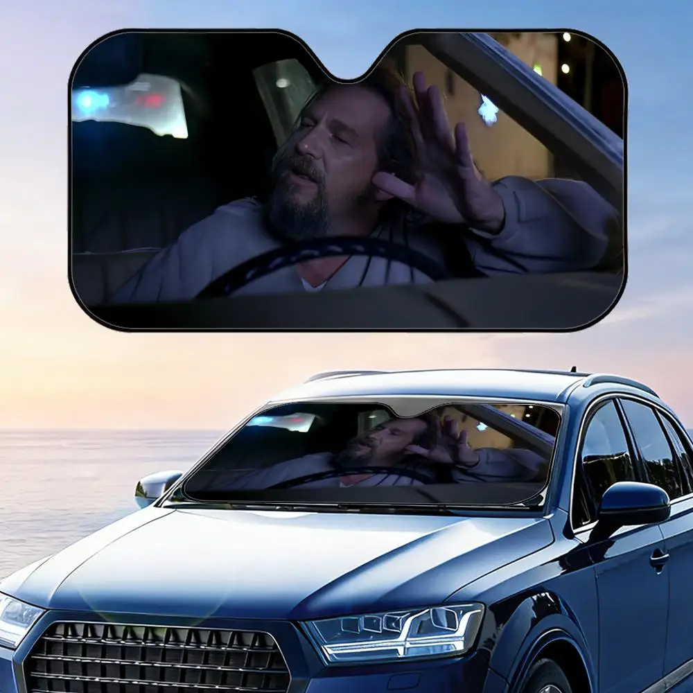 

Солнцезащитный козырек The Dude Funny Movie для автомобиля, защита от УФ-излучения, из алюминиевой фольги, отражающий, теплоизоляционный, складной