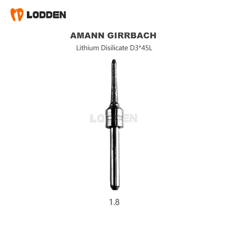 Amann Girrbach for Lithium Disilicate Dental Lab Milling Burs NC D3 Grinding Material Drills 1.8 1.4 1.0 0.4 Tools