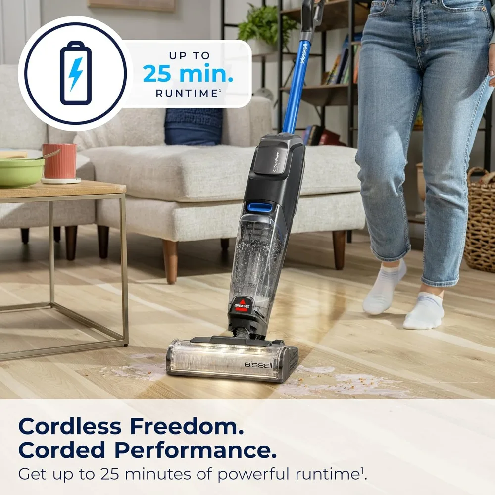 Cordless Multi-Surface Hard Floor Cleaner Wet Dry Vacuum with FurFinder Headlights