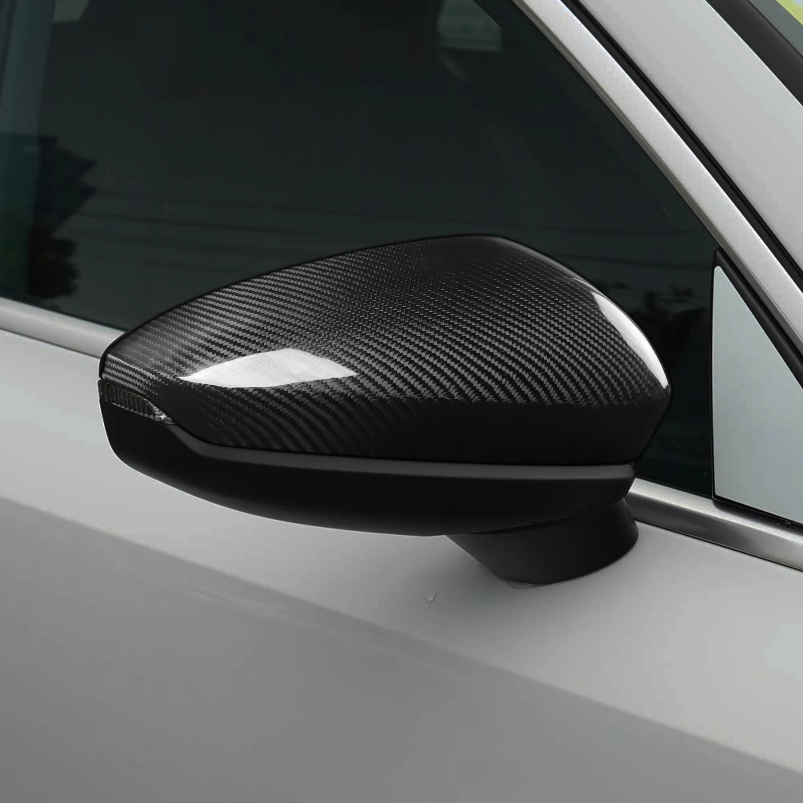 For Audi A3 S3 RS3 8Y 2021-2025 Real Dry Carbon Fiber Rearview Mirror Cover Panel Trim Car Accessories Sticker Modification