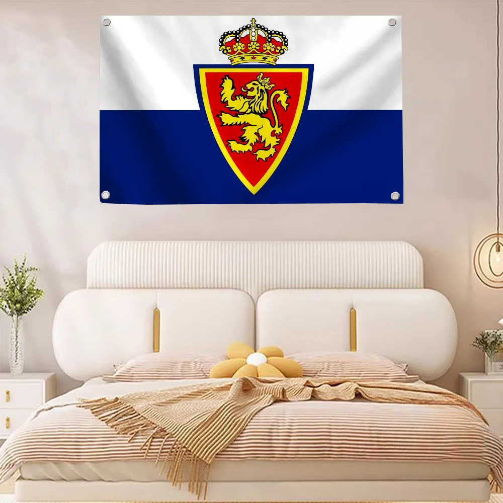 Garden Funny Flag Pride Flag Flag to Hang Flags for Rooms Banner Real Z-zaragoza Fc Outdoor Decor Room Aesthetic Wall Decoration