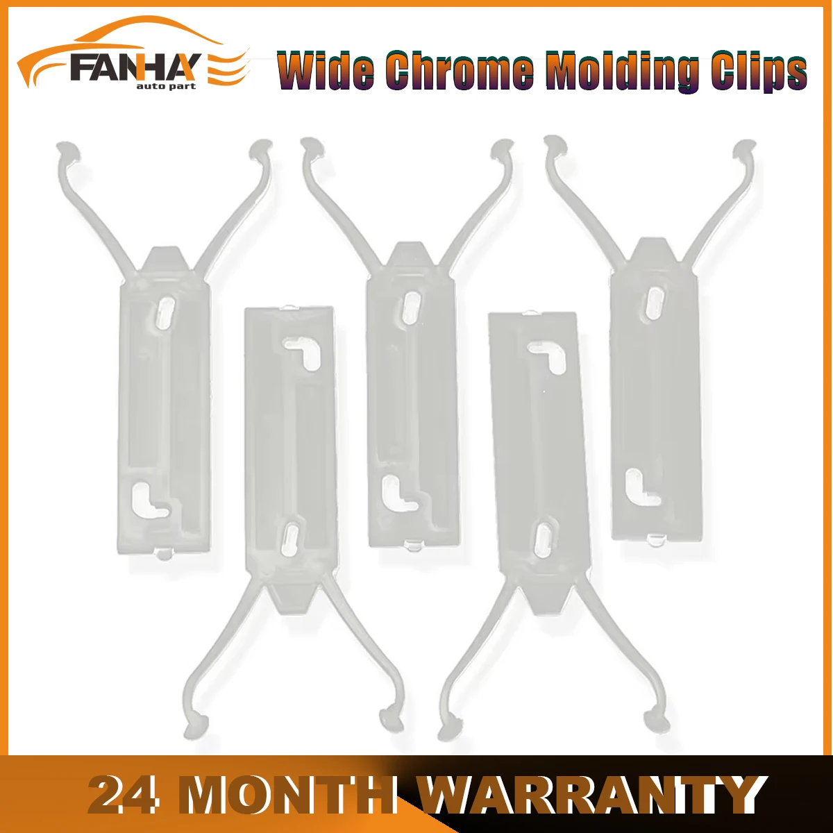 

5PCS/Set For Chevrolet Caprice Classic 1980-1990 Wide Chrome Molding Clips Vehicle Fender Door Trim Molding Clip Retainer Parts