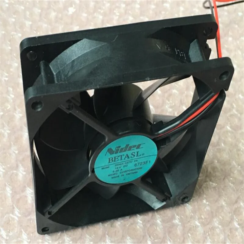 NIDEC D09A-12TU 03 12V 0.20A 92*92*25MM 9CM  Two-wire inverter fan