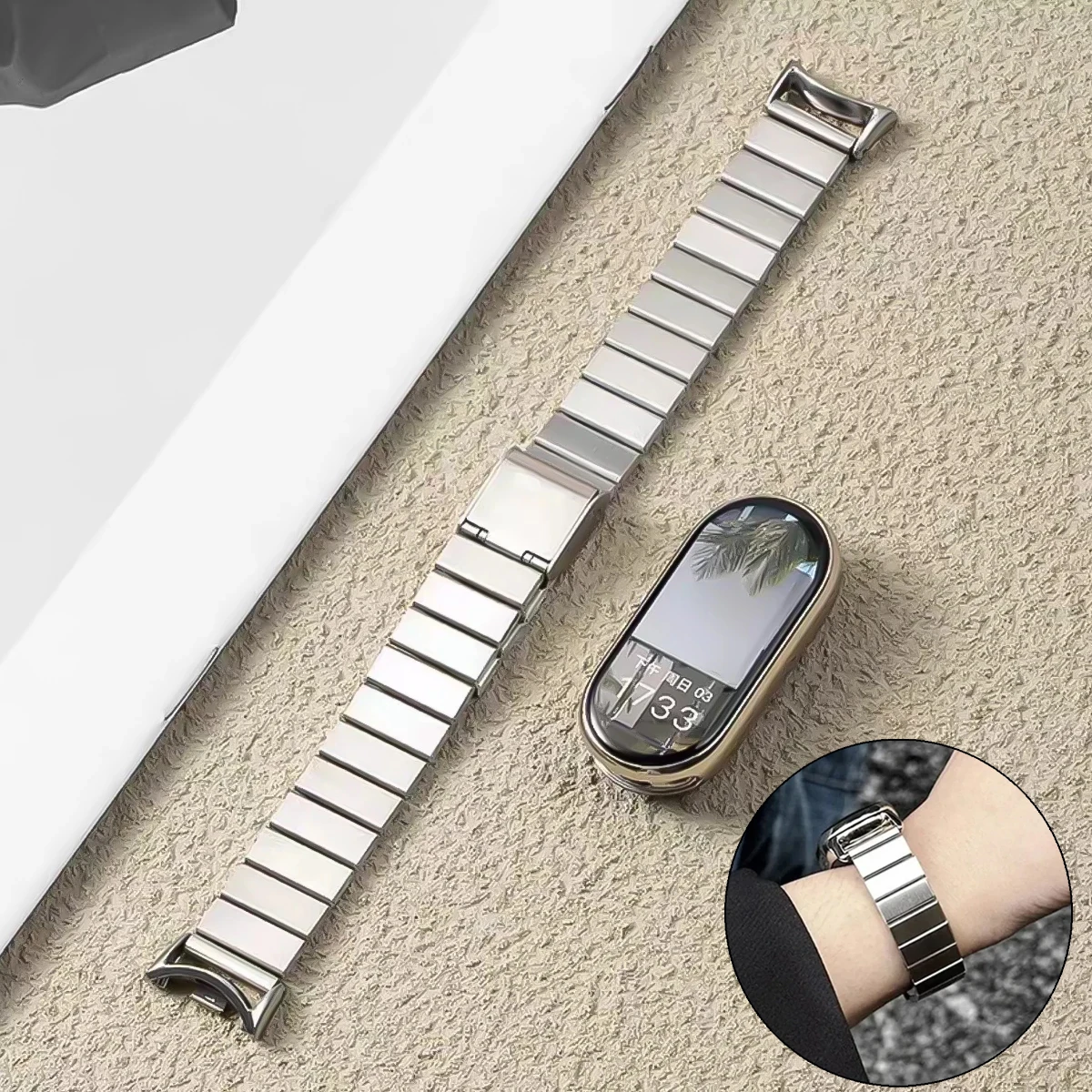 �y�Z�[�����zXiaomi Band10 9 8�p �X�e�����X�X�`�[�����X�g���b�v ���^�����X�g�o���h Miband 9-8pro �E�H�b�`�����p�u���X���b�g Redmi Watch 6/5/4�o���h�Ή�