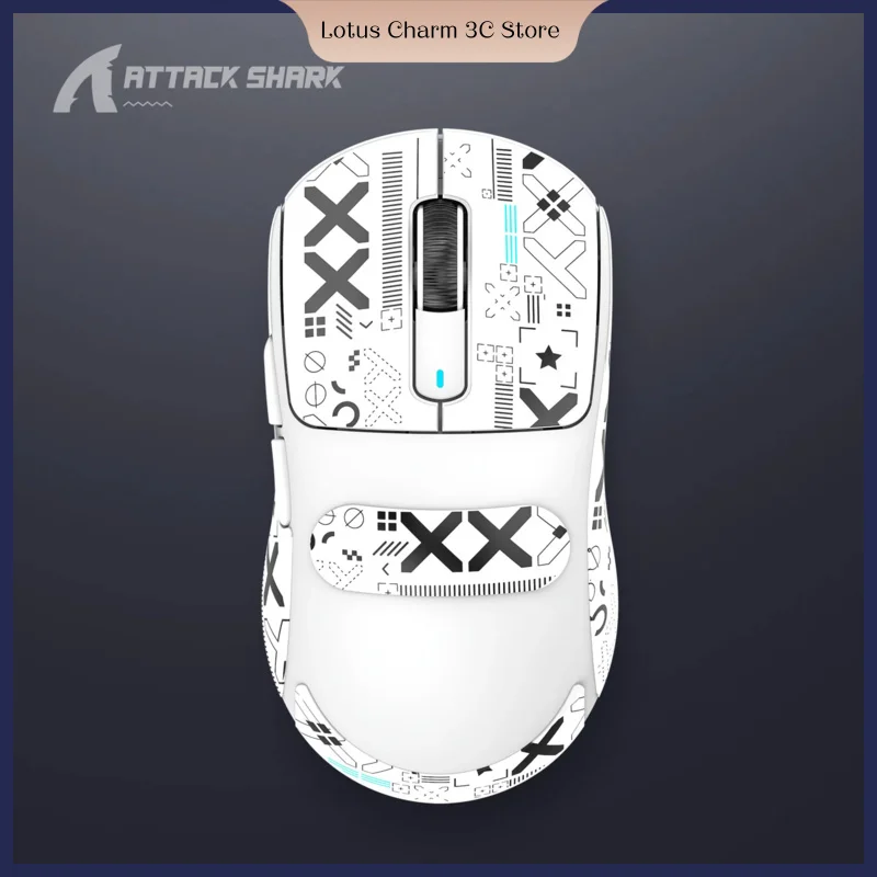 Attack Shark X3 Game Mouse 26000dpi 49g Lightweight Paw3395 Three Mode Wireless 2.4g Bluetooth E-Sports Game Mouse For Laptop