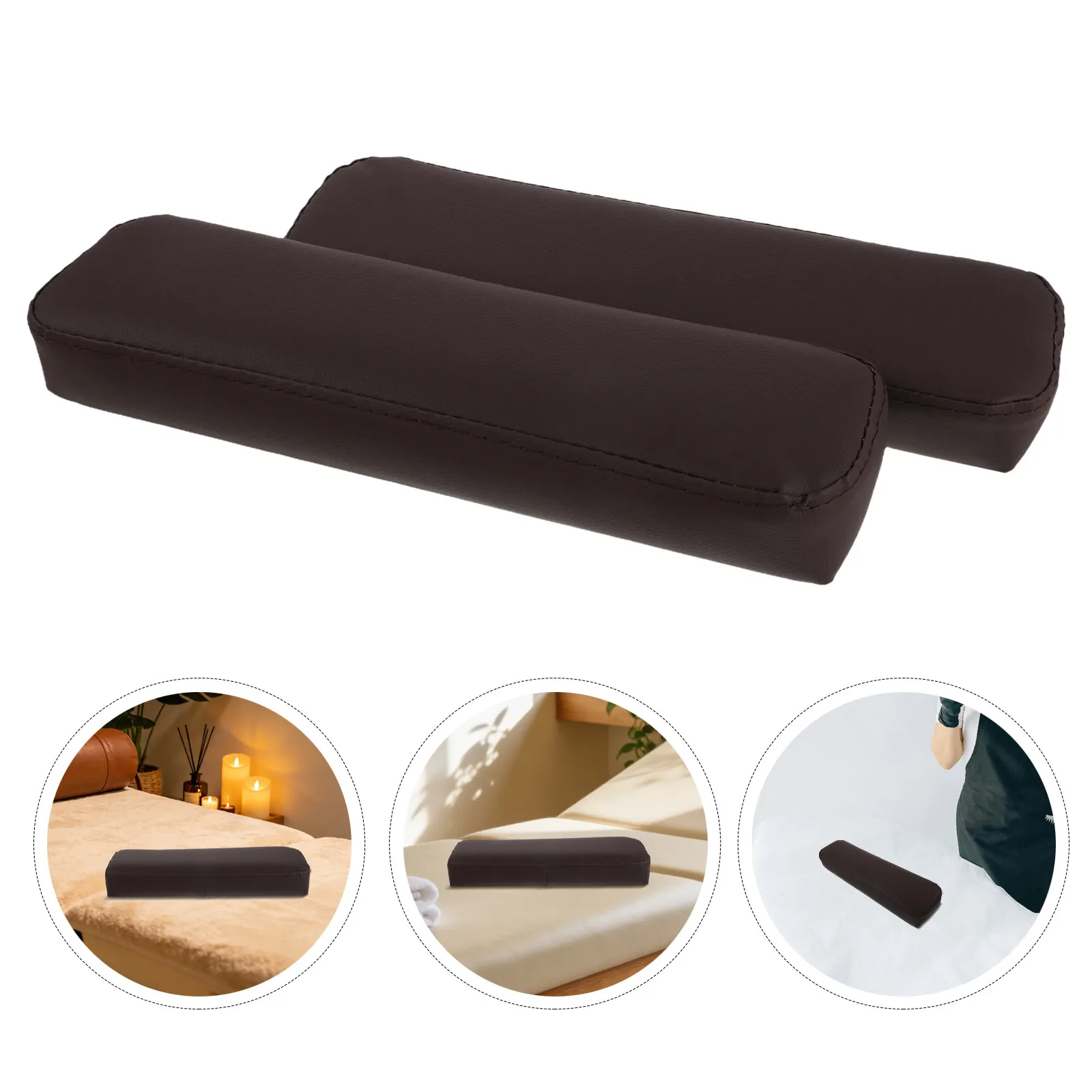 2Pcs Arm Support Pillow for Massage Table Spa Bed Beauty Chair Armrest Cushion Pad Soft High-Density Sponge Ergonomic Armrest